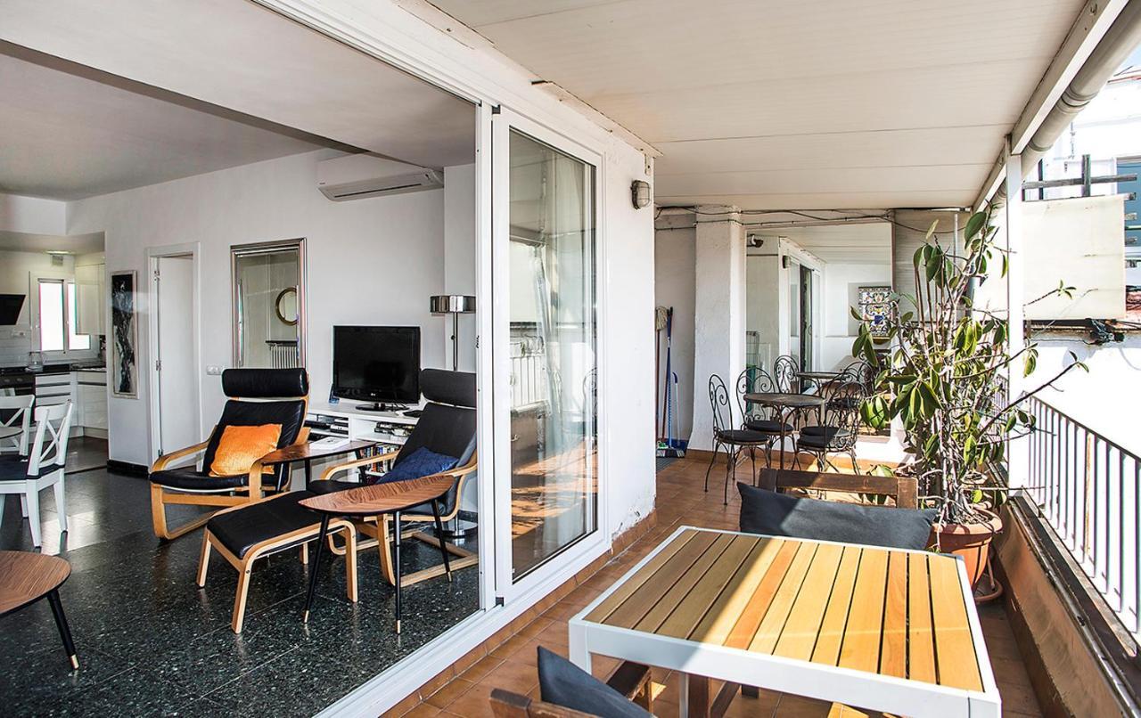 The Gran Via Penthouse Leilighet Barcelona Eksteriør bilde