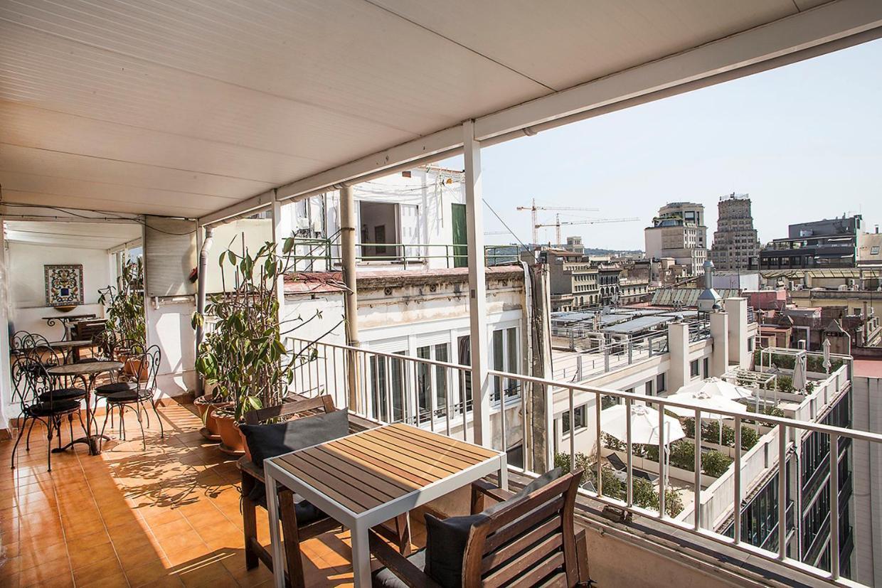 The Gran Via Penthouse Leilighet Barcelona Eksteriør bilde