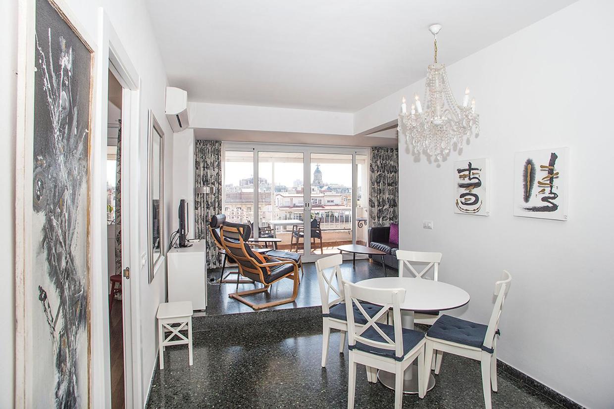 The Gran Via Penthouse Leilighet Barcelona Eksteriør bilde